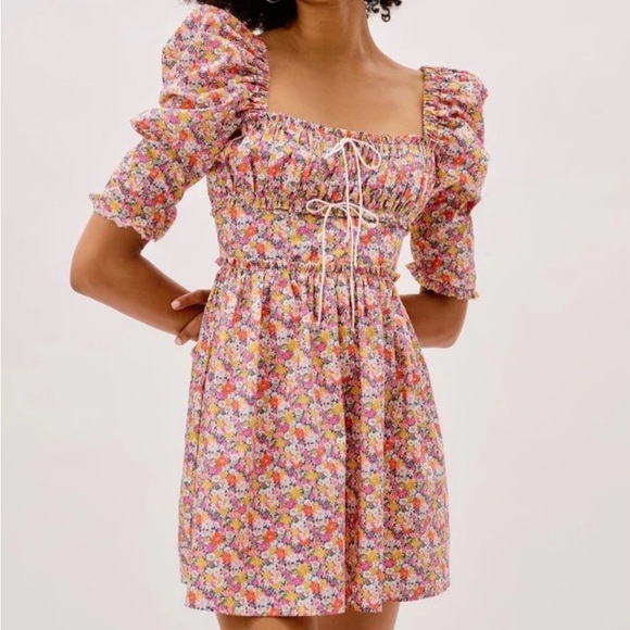 For Love And Lemons Libby Floral Mini Dress - Picture 5 of 6